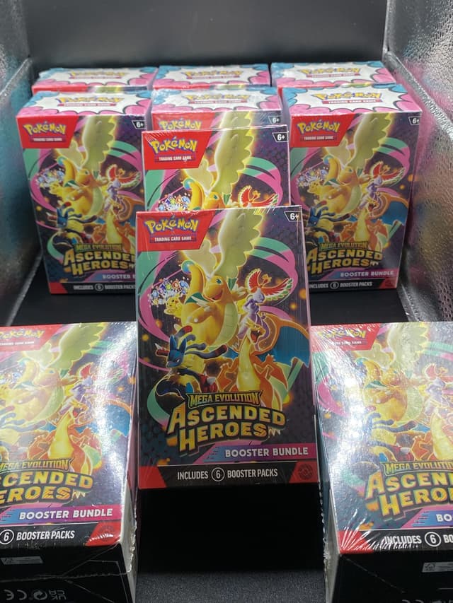 Sealed Ascended Heroes Booster Bundles for the GoSwapCards giveaway